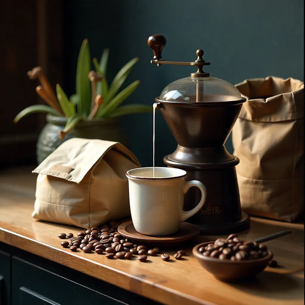 Professionele pour-over koffiezetter met glazen carafe