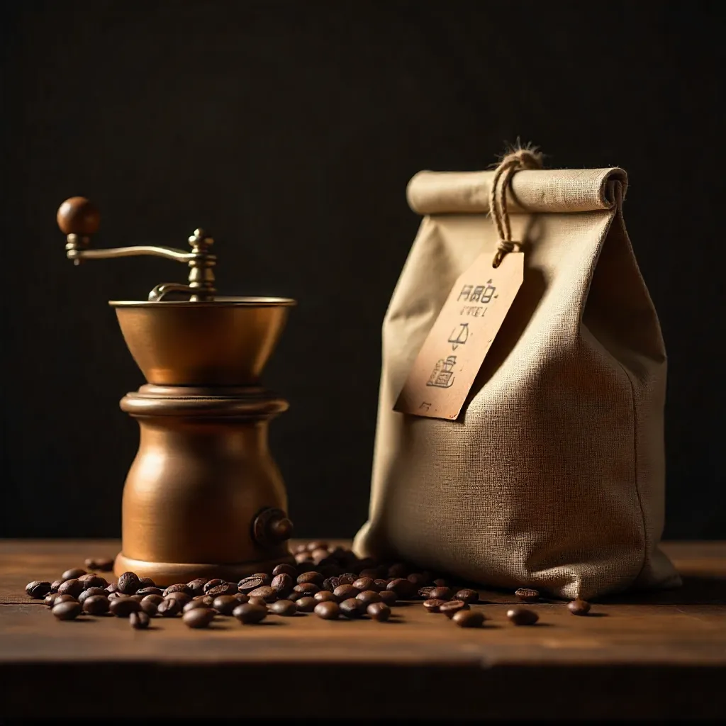 Gedetailleerde koffiebonen met unieke karakteristieken